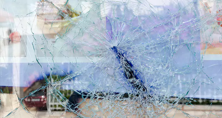 Cracked Glass Balcony Door Repair in Pace, FL