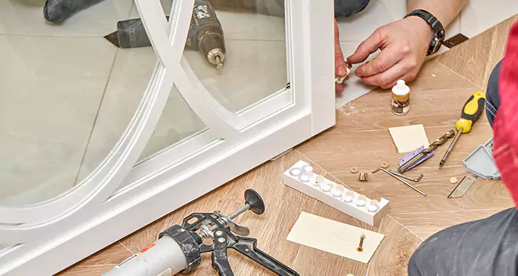 Interior Patio Door Casing Repair in Pace, FL